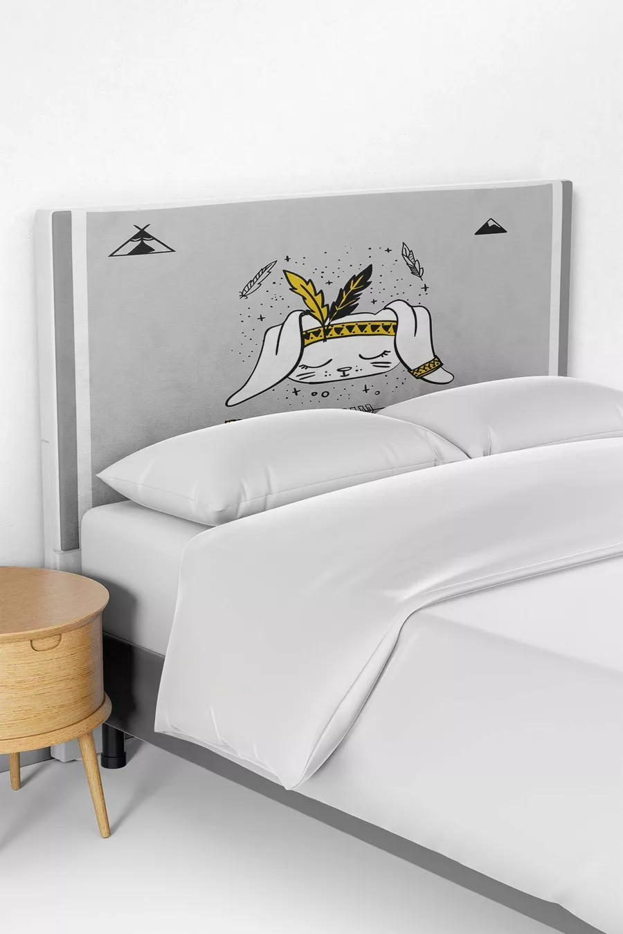 Housse de tête de lit pour enfant à motif Soyez Courageux