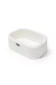 Berceau latéral pour bébé Anne, support doré, panier blanc