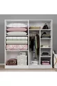 Ensemble d'armoire et d'étagère Lucas 4 portes 8 étagères - Blanc mat