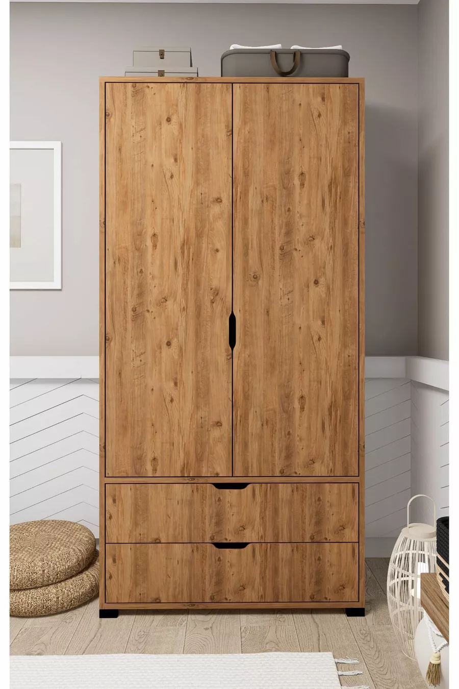 Armoire multifonction Atlas à 2 portes et 2 tiroirs