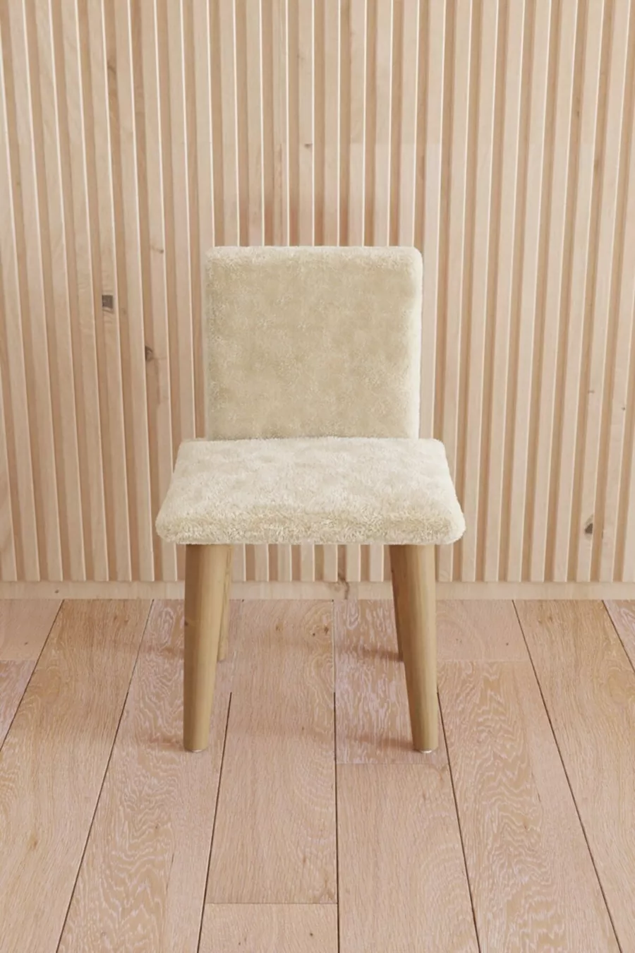 Chaise pour enfant Siège pour enfant Chaise en bois Chaise Montessori Chaise avec coussin Blanche Chaise douce