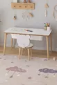Table d'activité pour enfants avec rouleau de papier à dessin, 1 chaise et tiroir - Panda