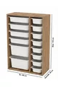 Armoire à Jouets Polyvalente avec Tiroirs et Unité de Rangement – Organisateur de Chambre d’Enfant avec Étiquette Cadeau