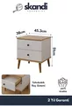 Ensemble de 2 tables de chevet Saga