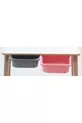 Ensemble Table et Chaises d'Activité pour Enfants en Bois - Motif Nuage, Surface Effaçable à Sec - Avec Tiroir - Rectangulaire