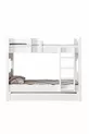 Lit superposé en profil MDF, Lit superposé détachable Eurasie, Lit superposé avec lit gigogne blanc
