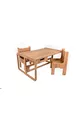Table de jeu et d'activités pour enfants Industrial Living - Table de travail et de pâte à modeler - 2 chaises - MDF - CM