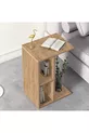Table de chevet avec étagère, table d'appoint, mobilier