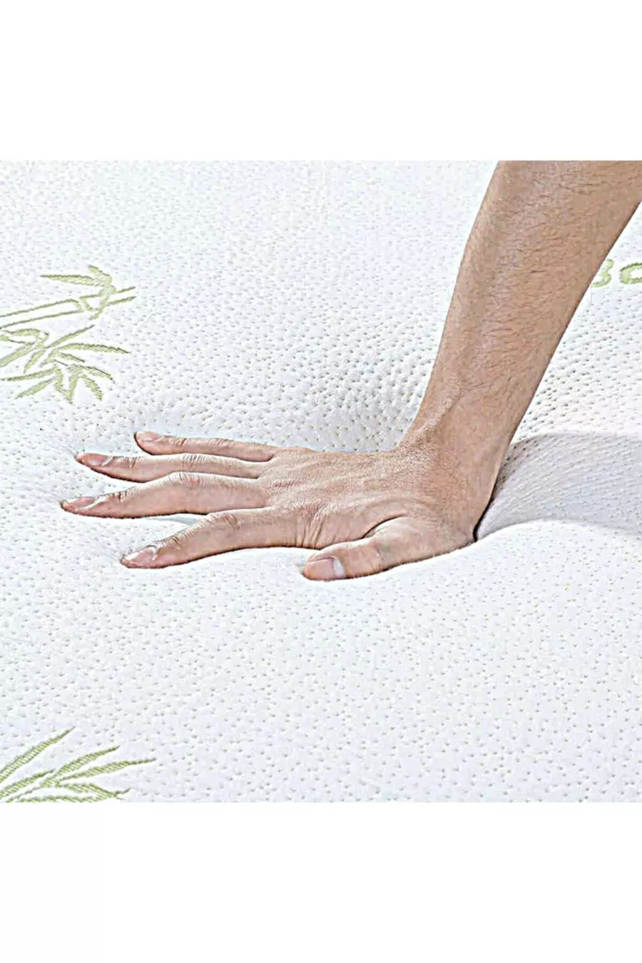Matelas en viscose de bambou 7 cm avec housse zippée
