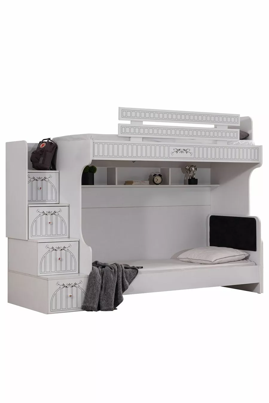 Lits superposés, Lit superposé Londres avec 2 matelas Comfort