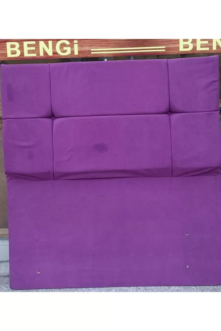 Titre DK Simple Tissu en velours de poulain Fuchsia foncé Rembourrage matelassé fait à la main