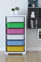 Armoire à jouets polyvalente à 6 paniers