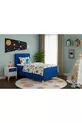 HOUSSE DE TÊTE DE LIT SIMPLE CM BLEU AVEC ÉLASTIQUE, TISSU ÉLASTIQUE DE QUALITÉ