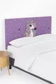 Housse de tête de lit avec motif licorne violet