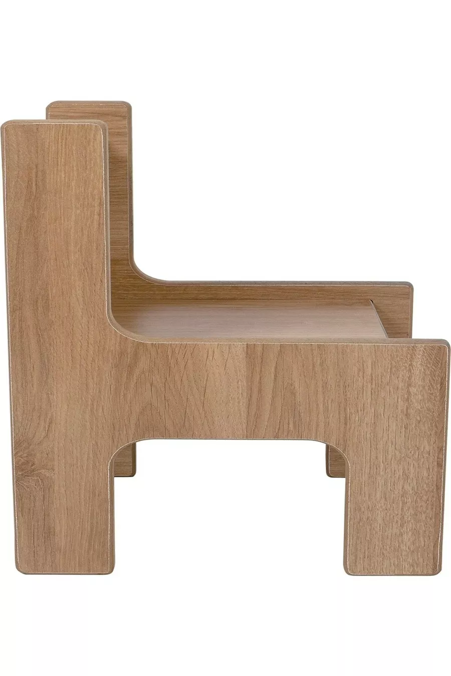 Table enfant pour 2 personnes – MDF Noyer - Gris avec tiroir