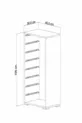 Armoire multifonction à 8 paniers, armoire de cuisine, armoire pour jouets d'enfants, organisateur de jouets