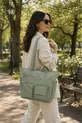 Sac à dos quotidien pour eau - Compartiment pour ordinateur portable, Détails matelassés, Multiples poches, Poche pour biberon, Accessoire pour valise, Sac maman bébé vert, Sac de soins pour bébé vert