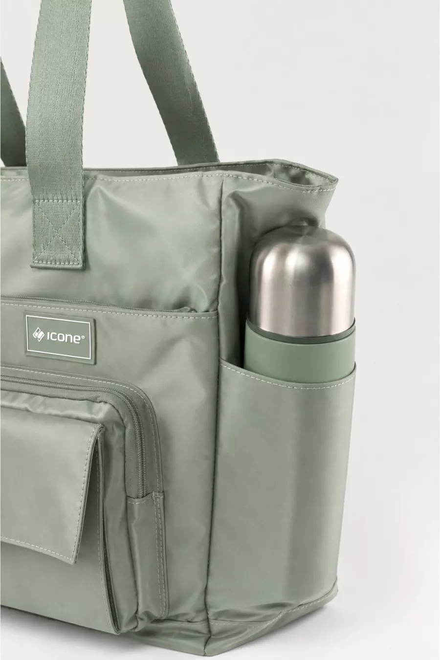 Sac à dos quotidien pour eau - Compartiment pour ordinateur portable, Détails matelassés, Multiples poches, Poche pour biberon, Accessoire pour valise, Sac maman bébé vert, Sac de soins pour bébé vert