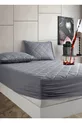 Protection de matelas matelassée Premium grise  % coton, ajustée, bord complet, imperméable, pour toutes les tailles