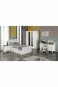 Armoire/Penderie Smart 4 Portes avec Miroir (% MDF)