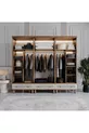 Armoire Milen 6 portes avec tiroirs  % MDF