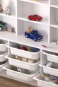 Armoire polyvalente à 9 étagères et 9 paniers pour jouets Almina blanc
