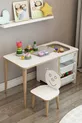 Bureau pour enfants, table de jeu et d'activités, table été-hiver Byz_spt_san