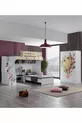 Lits superposés, Lit Mira Ranza avec bureau, armoire 3 portes et 2 matelas Comfort