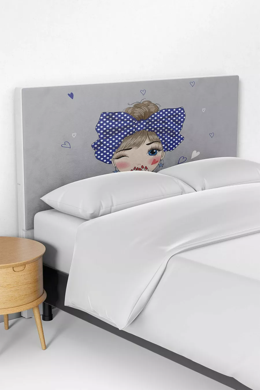 Housse de tête de lit pour lit enfant avec impression numérique pour fille