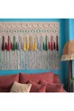 Tête de lit en macramé multicolore