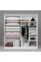 Ensemble d'armoire et d'étagère Lucas 4 portes 8 étagères - Blanc mat