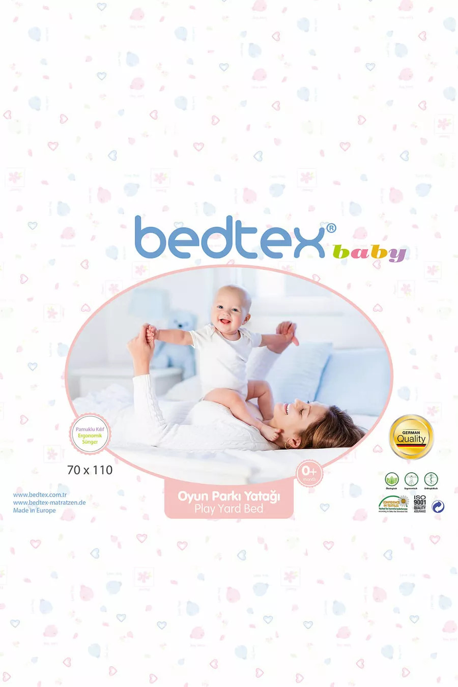 Lit pour bébé et enfant, parc de jeu, lit de berceau, cm