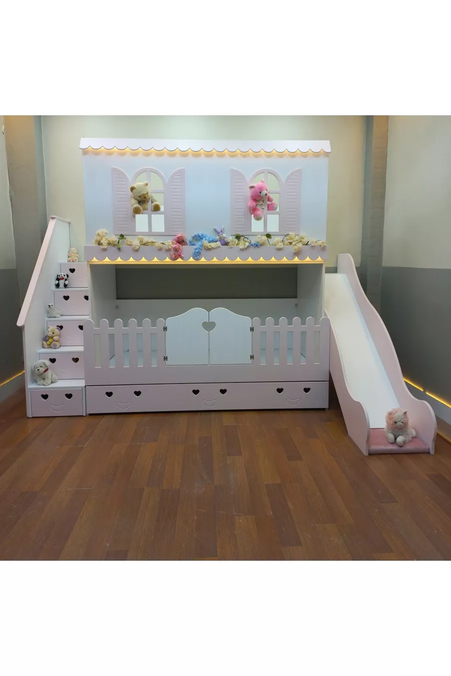 LIT SUPERPOSÉ POUR ENFANT AVEC TOBOGGAN ALAÇATI