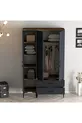 Armoire à 3 portes Kumsal Rt - Anthracite