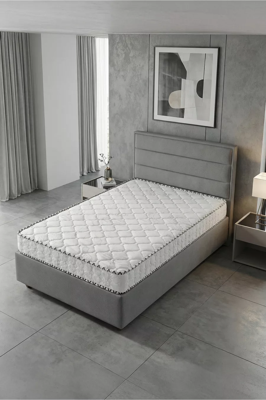 Matelas en mousse sans ressort 100 % orthopédique en bambou pour une personne