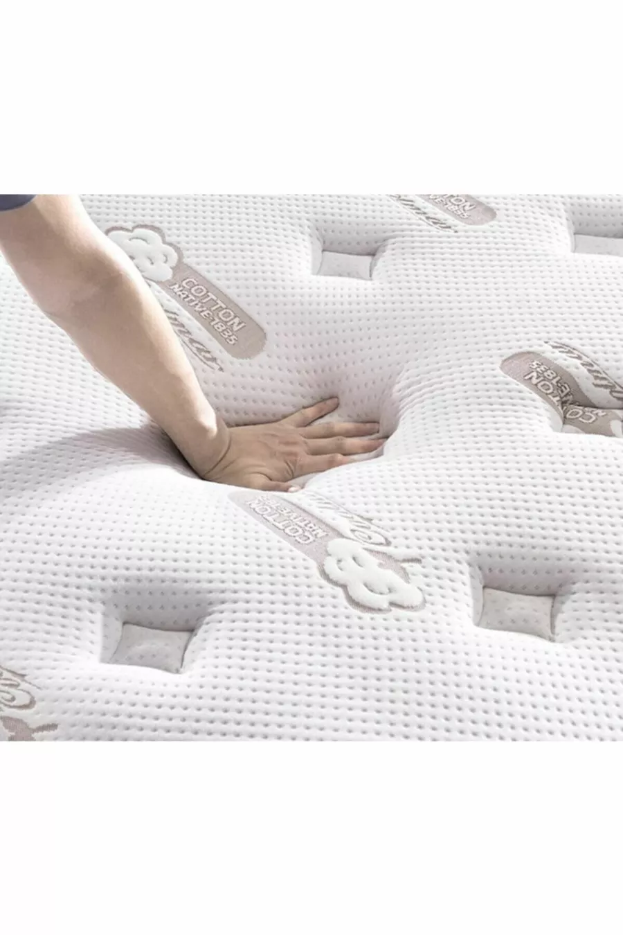 Matelas Sky Sleep en coton biologique ultra orthopédique à ressorts ensachés