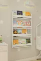 Bibliothèque Montessori pour enfants à 4 étagères murales blanche - Design éducatif