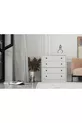 Commode blanche à quatre tiroirs sans lattes