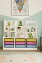Armoire de jouets polyvalente Sinous à 9 paniers, colorée