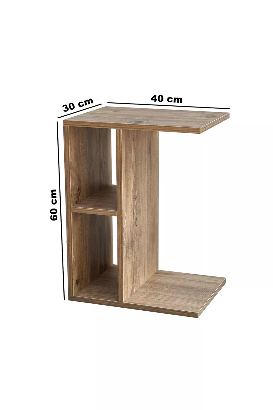 Table de chevet avec étagère, table d'appoint, mobilier
