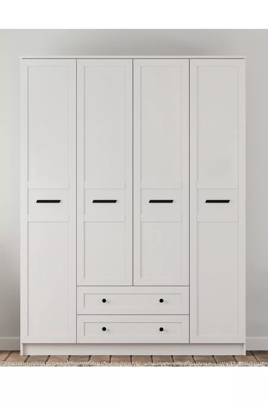 Armoire  Country 4 avec 2 tiroirs