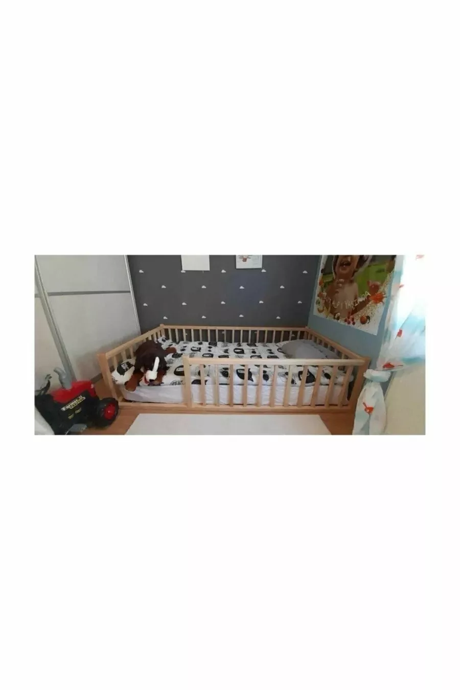 Lit de sol pour enfant en bois Montessori DESIGN SANS PIED