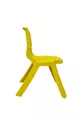 Chaise d'enfant incassable jaune - Chaise pour crèche et maternelle, lot de 2