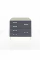 Commode Kronos 6 tiroirs Pierre de lune/Pierre de lune/Anthracite