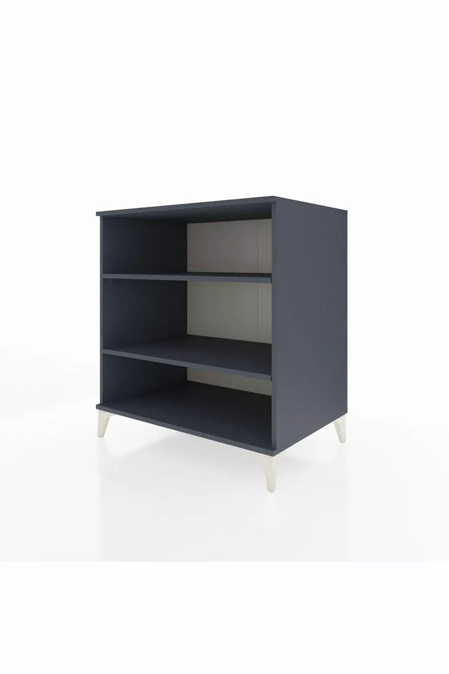 Commode Kronos 2 étagères Anthracite-Anthracite