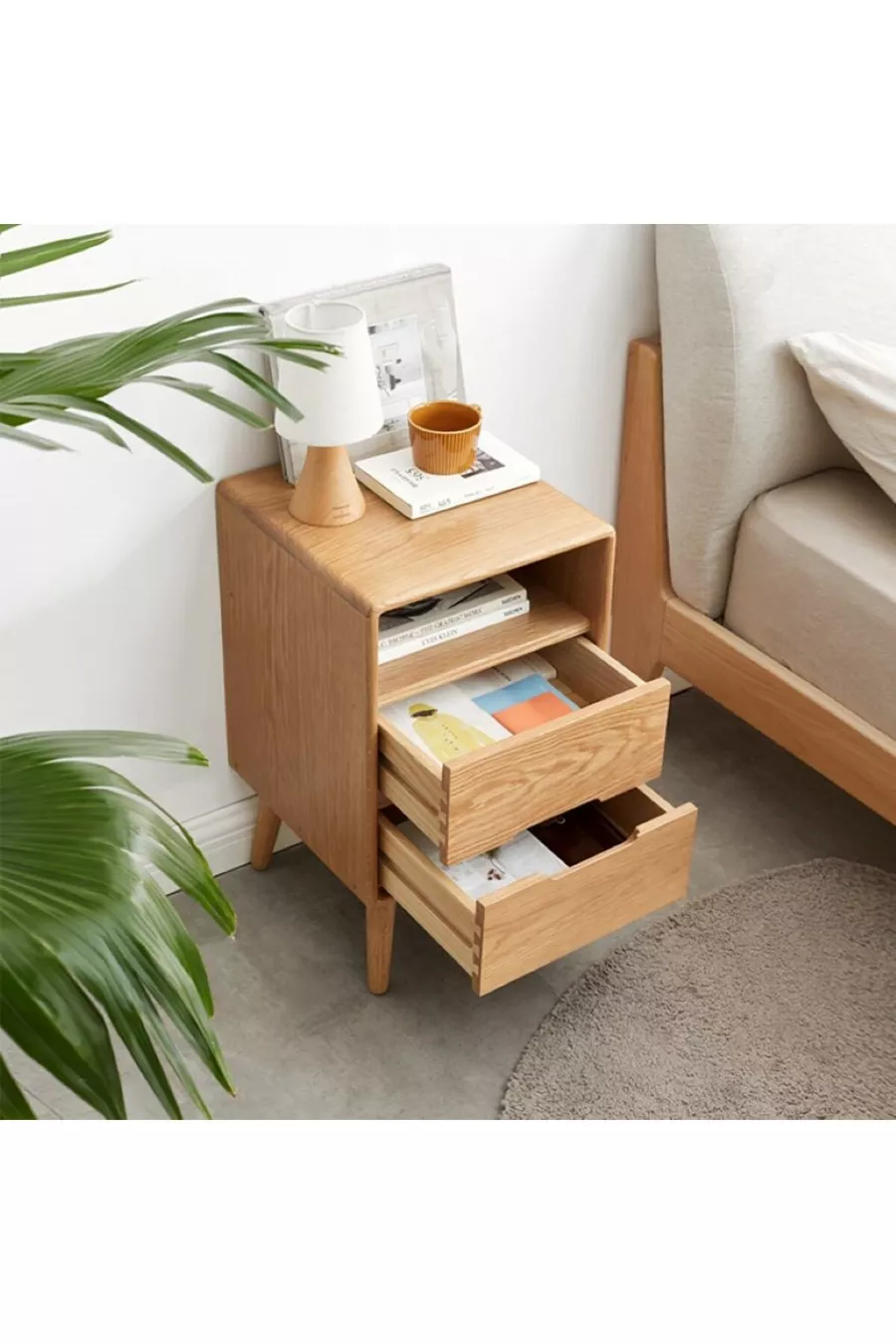Table de chevet en bois massif Aura