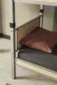 Chambre d'enfant pour dortoir avec lits superposés et lit simple en métal et bois Gris