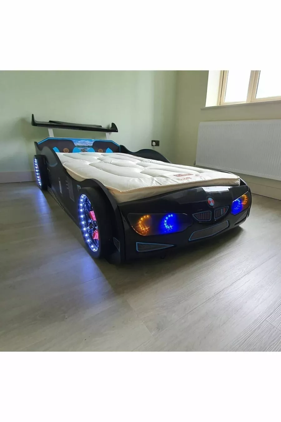 BMW - Lit voiture complet - Lit voiture - Série - Roues avec LED & télécommande
