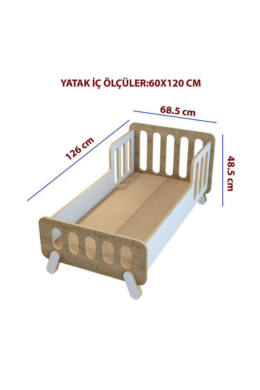 Lit pour bébé/enfant en bois Montessori Somfy / Démontable / cm x cm