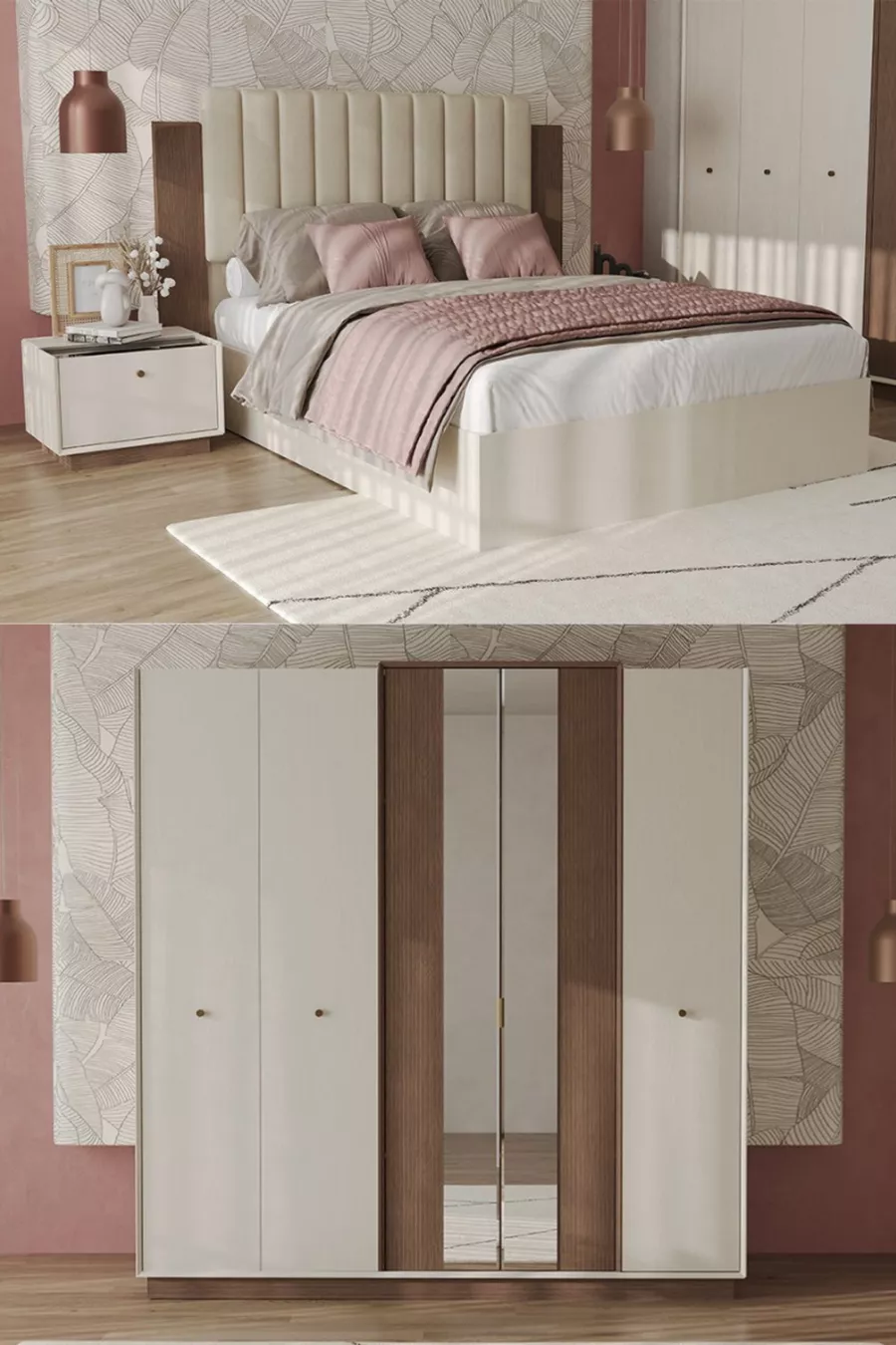 Ensemble de mariage mi-lin - Salon / Chambre à coucher / Salle à manger